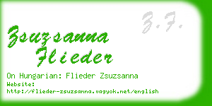 zsuzsanna flieder business card